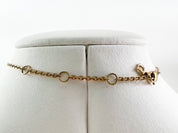 Vintage Christian Dior Necklace, Choker Necklace, Gold Tone Necklace, CD Logo Rhinestone, Jewelry for Women, Gift for her, Personalized Gift