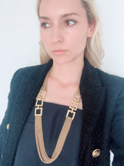 Vintage Christian Dior Necklace, Choker Necklace Gold, Vintage necklace , Bridal Jewelry, Wedding Jewelry, Jewelry for Women, Gift for her