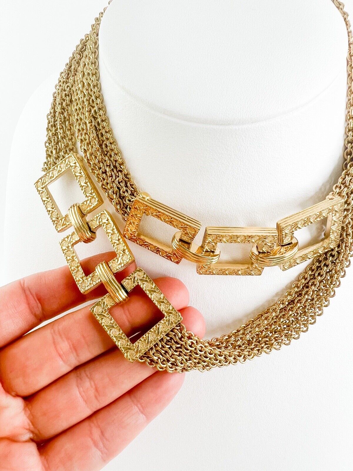 Vintage Christian Dior Necklace, Choker Necklace Gold, Vintage necklace , Bridal Jewelry, Wedding Jewelry, Jewelry for Women, Gift for her
