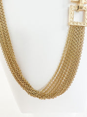 Vintage Christian Dior Necklace, Choker Necklace Gold, Vintage necklace , Bridal Jewelry, Wedding Jewelry, Jewelry for Women, Gift for her