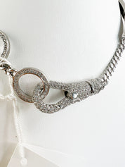Vintage Christian Dior HARDCORE Necklace, Silver Tone Chain Necklace, Rare JOHN GALLIANO, Vintage Costume Jewelry, Jewelry for women