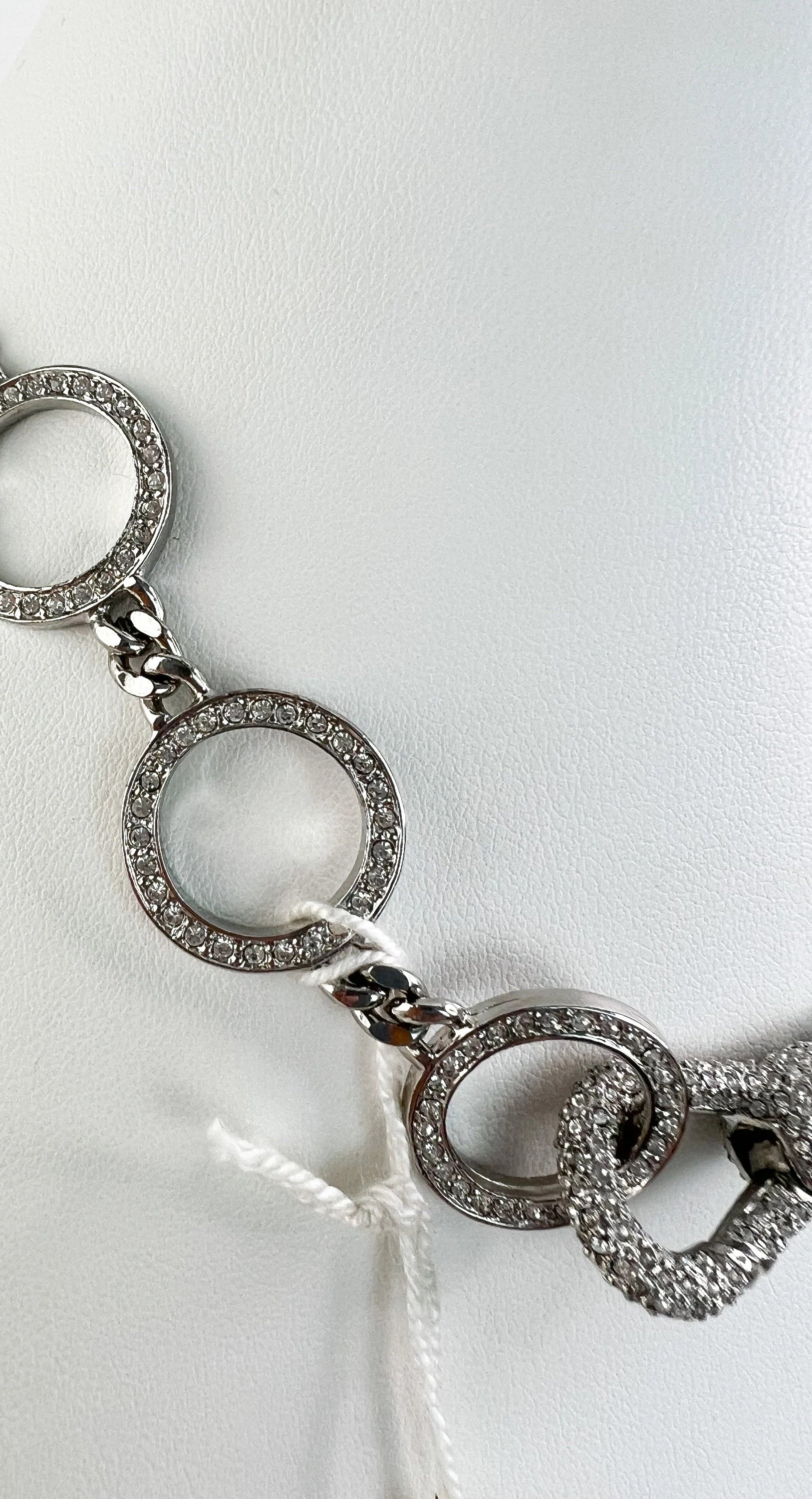 Vintage Christian Dior HARDCORE Necklace, Silver Tone Chain Necklace, Rare JOHN GALLIANO, Vintage Costume Jewelry, Jewelry for women