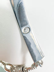Vintage Christian Dior HARDCORE Necklace, Silver Tone Chain Necklace, Rare JOHN GALLIANO, Vintage Costume Jewelry, Jewelry for women