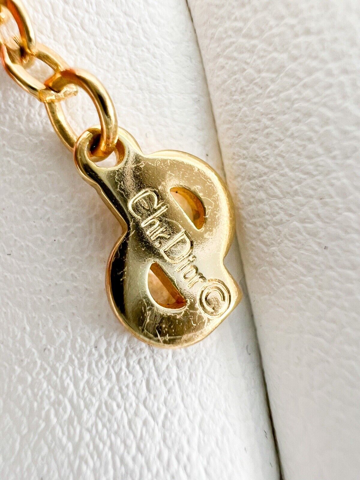 Vintage Christian Dior Necklace, Choker Necklace Gold, Vintage Leaf necklace, Bridal Necklace, Charm Necklace, Vintage Rhinestone