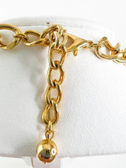 Christian Dior Vintage Chain Necklace POISON Charm Necklace