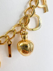 Christian Dior Vintage Chain Necklace POISON Charm Necklace