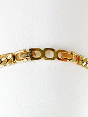Christian Dior Vintage Necklace Gold Rhinestone