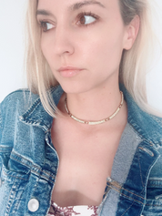 Vintage Christian Dior Necklace, Dior Chain Necklace, Gold Tone Necklace, Choker Necklace, Chunky Necklace, Gift for her, Jewelry for Women