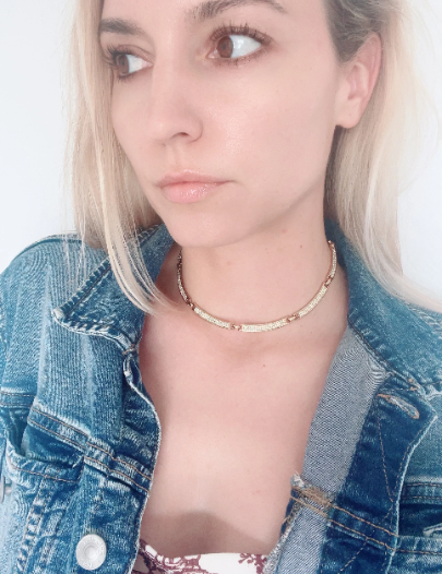 Vintage Christian Dior Necklace, Dior Chain Necklace, Gold Tone Necklace, Choker Necklace, Chunky Necklace, Gift for her, Jewelry for Women