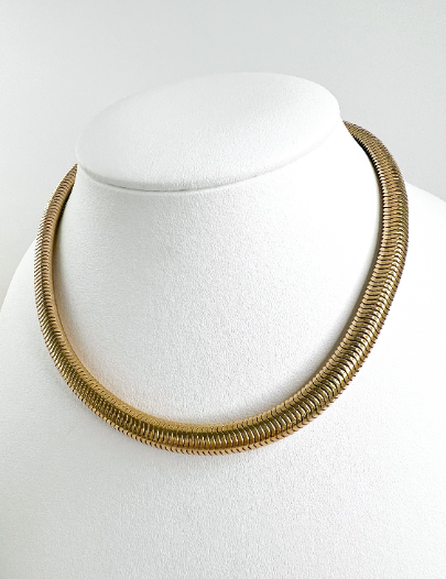 Vintage Christian Dior Necklace, Dior Chain Necklace, Dior Tubogas necklace , Chunky Necklace, Gift for her, Jewelry for Women