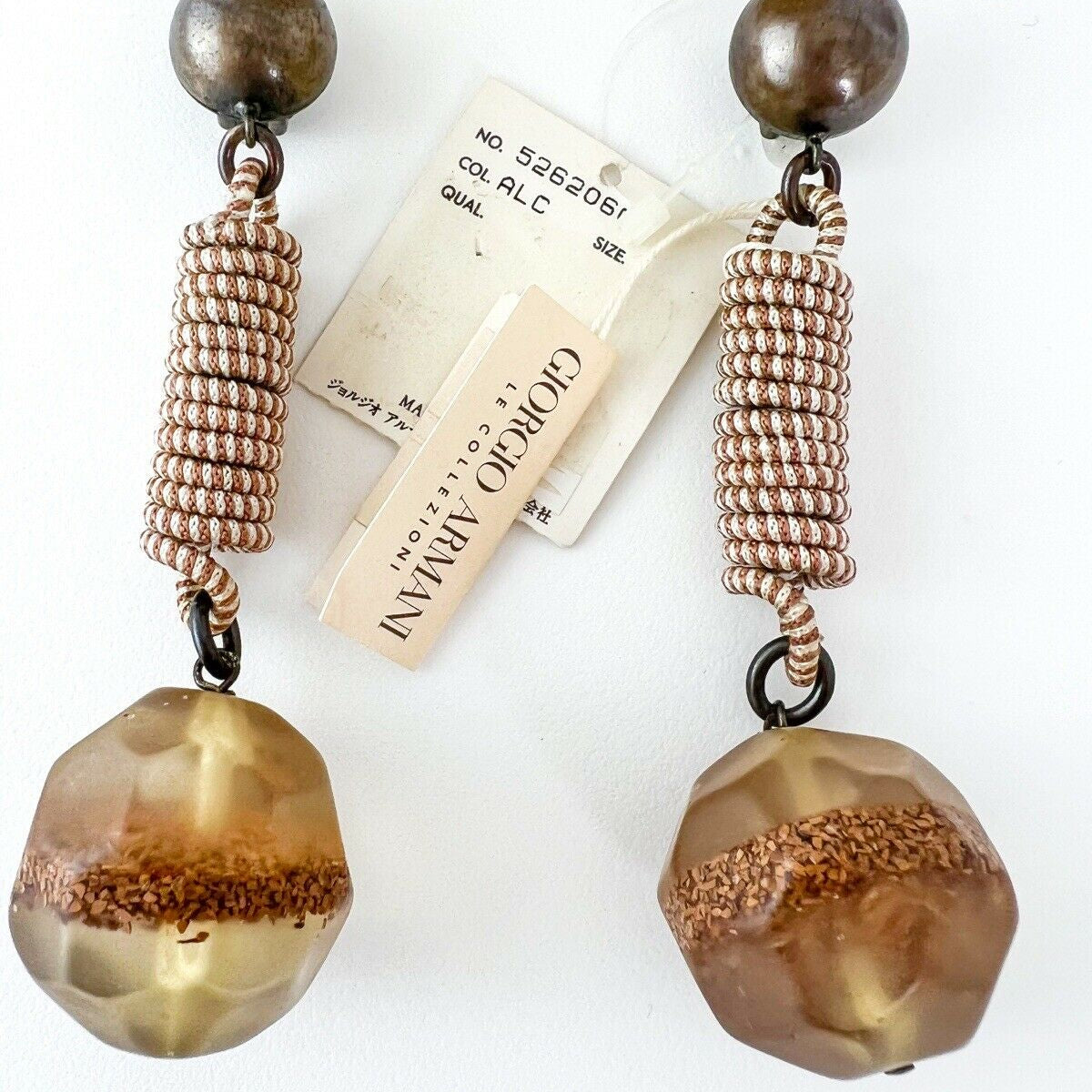 GIORGIO ARMANI Dangle Earring Large Vintage