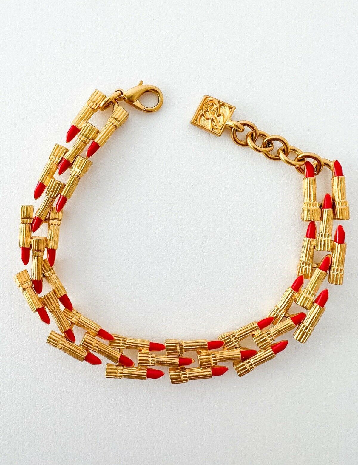ESTEE LAUDER  Vintage Charm Bracelet Gold
