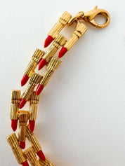 ESTEE LAUDER  Vintage Charm Bracelet Gold