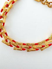 ESTEE LAUDER Vintage Charm Bracelet Gold