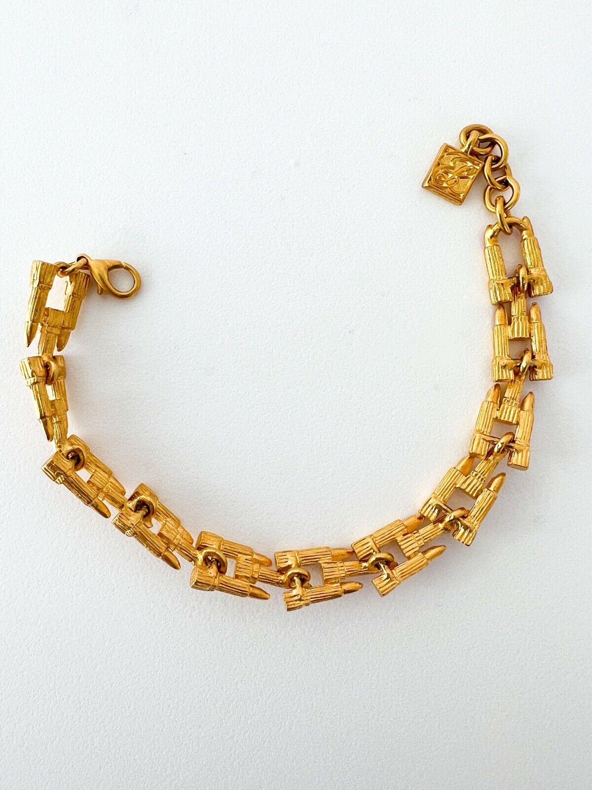 ESTEE LAUDER  Vintage Charm Bracelet Gold
