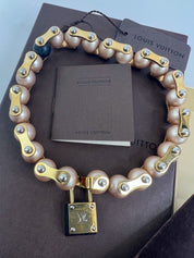 LOUIS VUITTON Vintage Choker Necklace Pearl