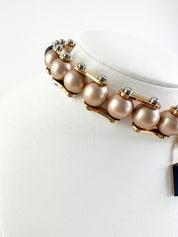 LOUIS VUITTON Vintage Choker Necklace Pearl