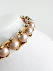 LOUIS VUITTON Vintage Choker Necklace Pearl