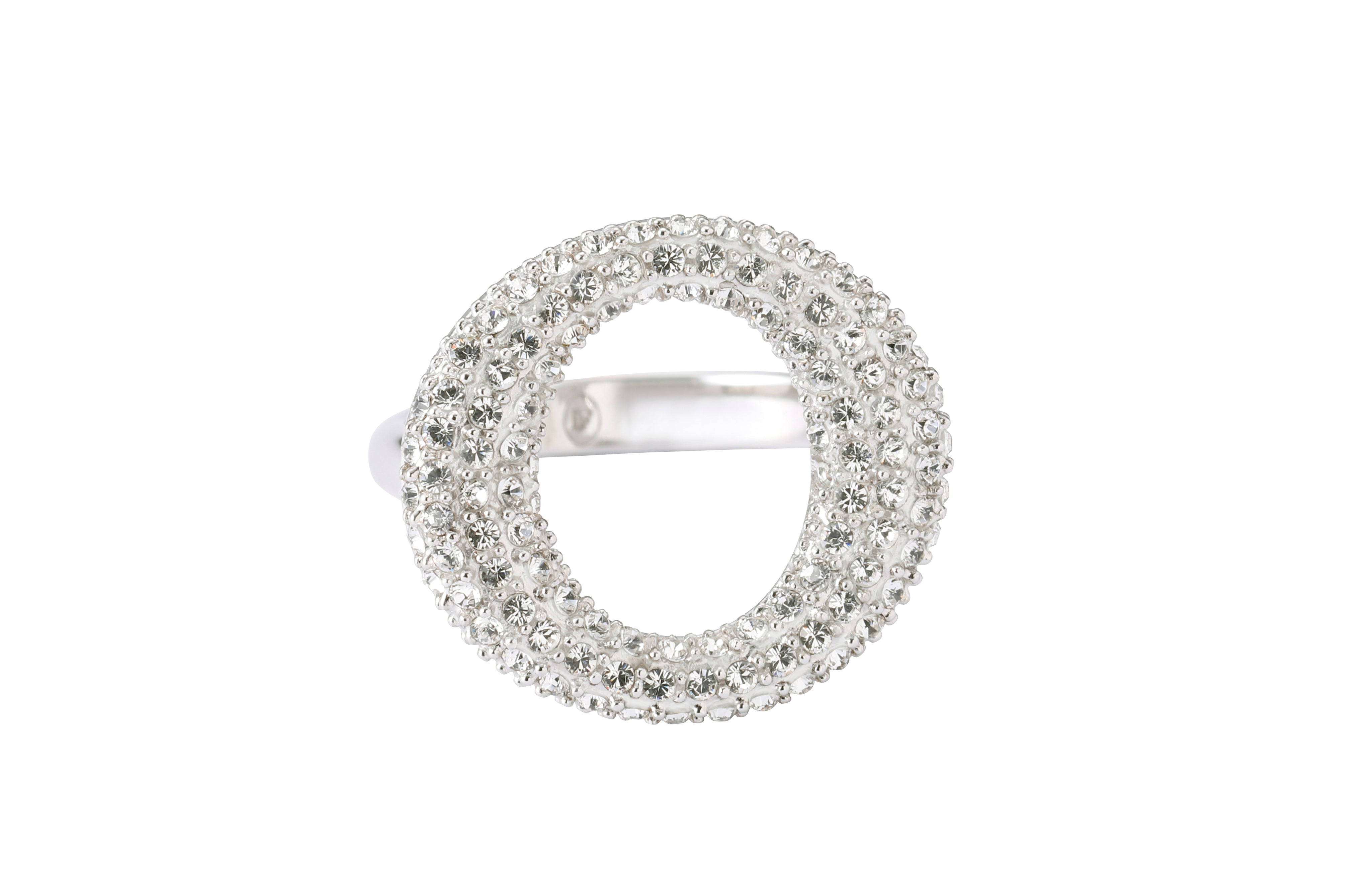 Initial Swarovski O  Ring - Alphabet ring