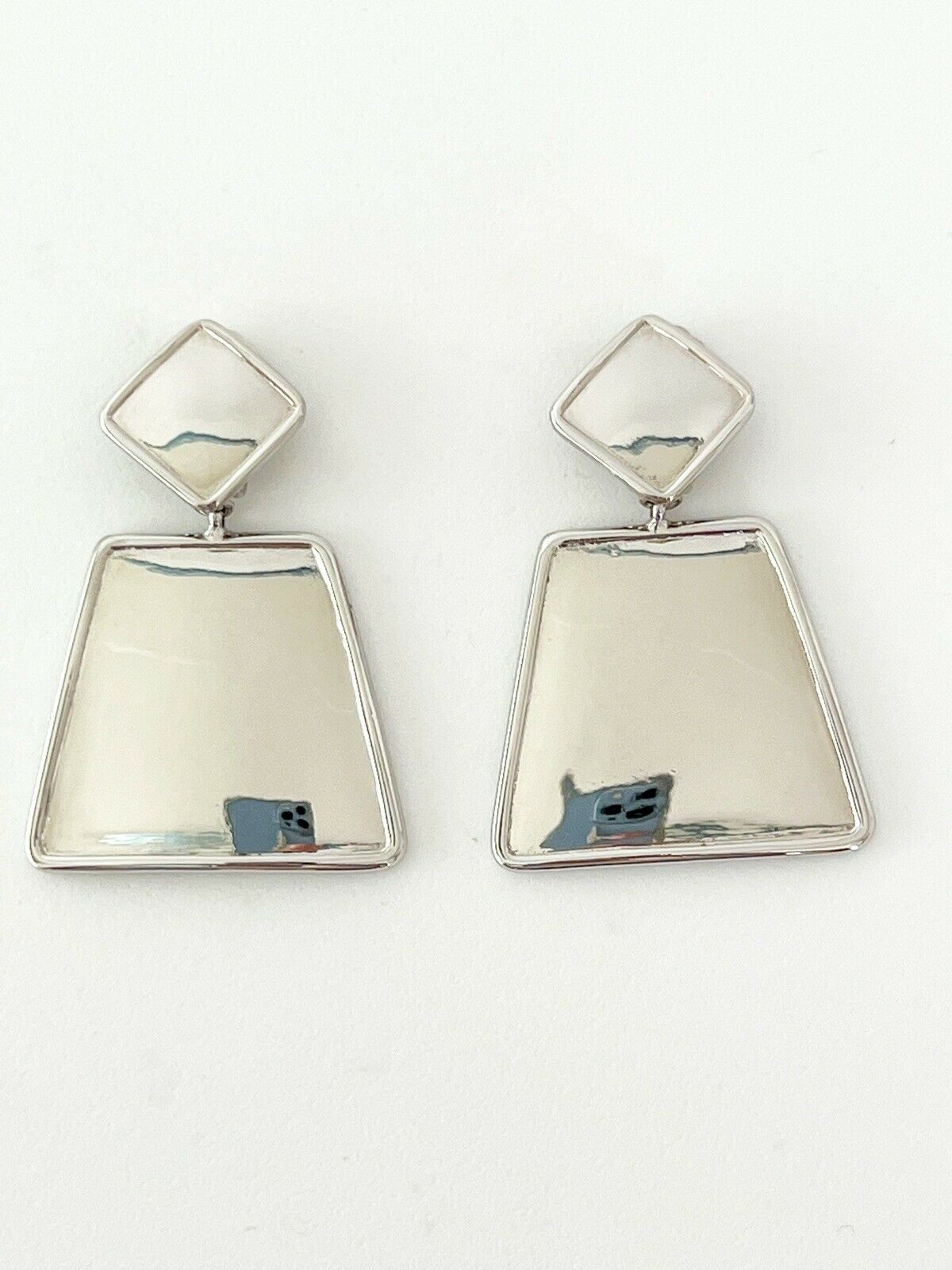 Thierry Mugler  Vintage Dangle Earrings Women Jewelry Silver
