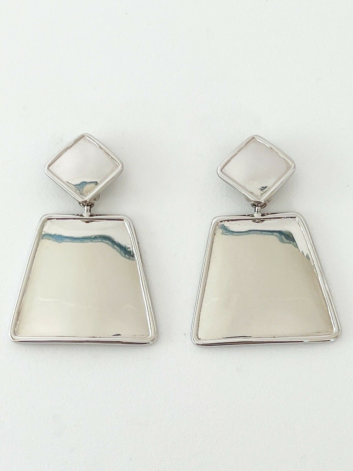 Thierry Mugler  Vintage Dangle Earrings Women Jewelry Silver