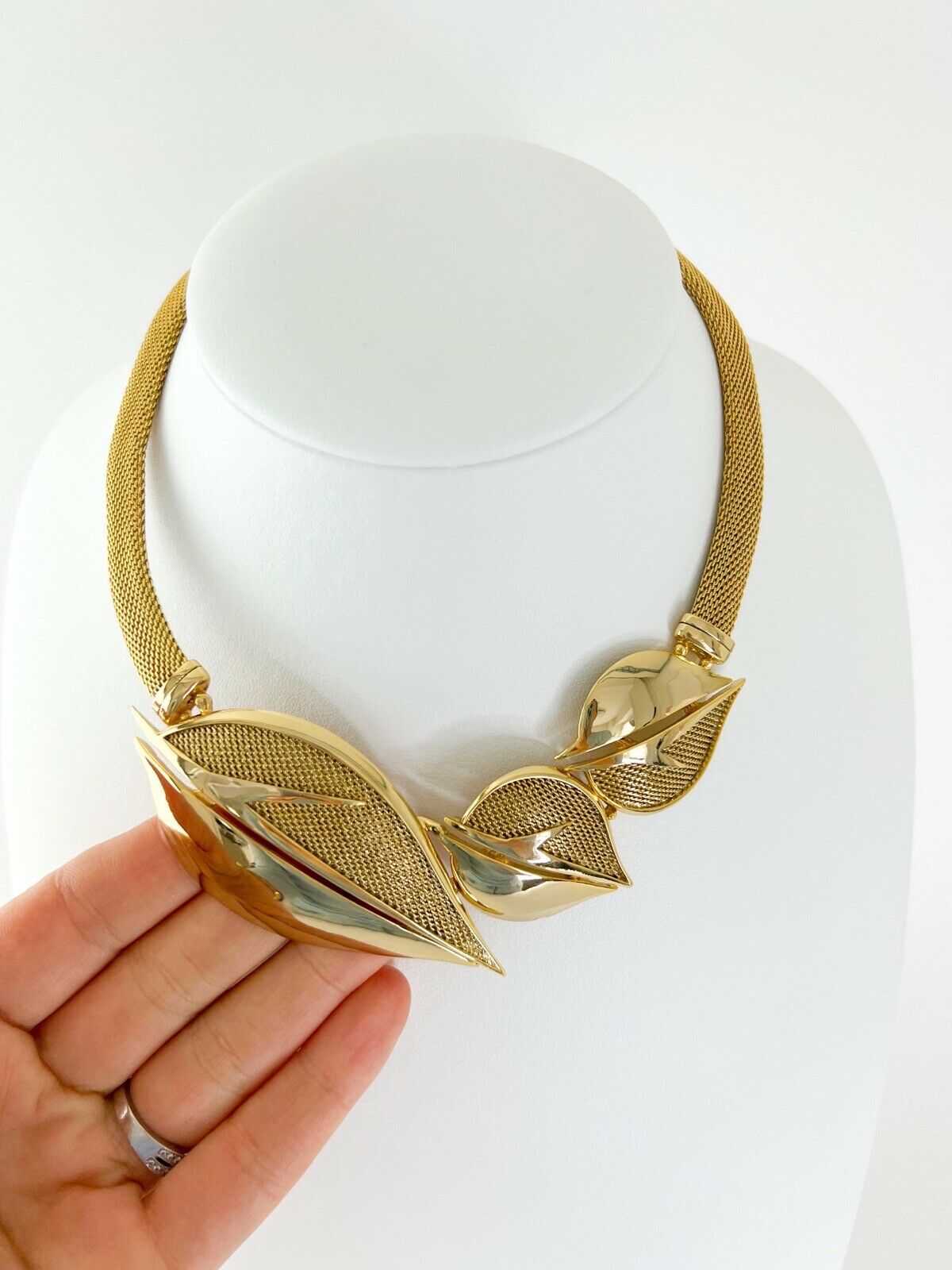 Balenciaga Vintage Choker Necklace Gold