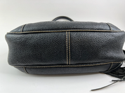 Chanel Vintage Leather Shoulder Bag Black Made in Italy