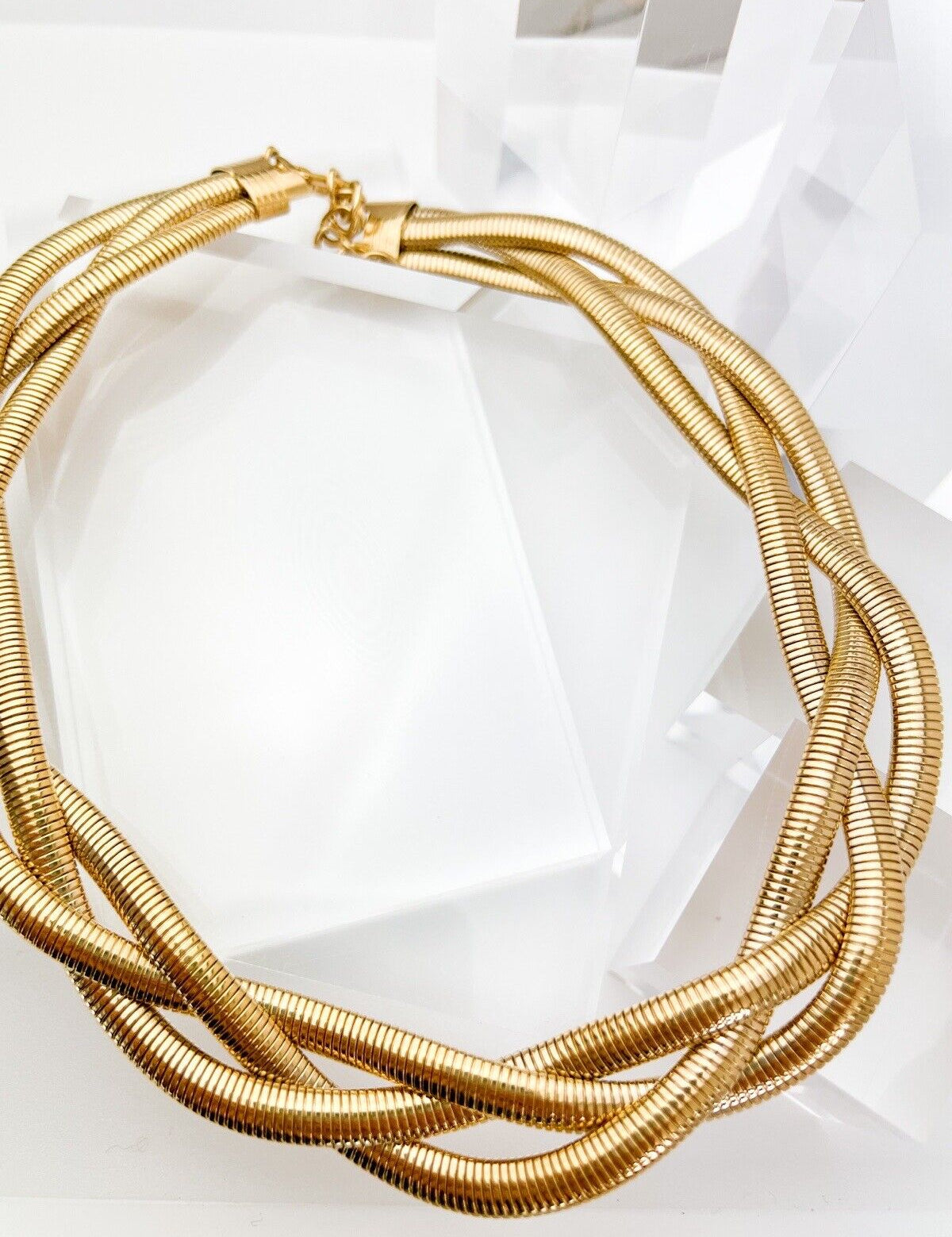 Givenchy Vintage Choker Necklace Chain Gold