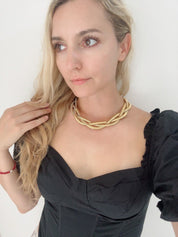 Givenchy Vintage Choker Necklace Chain Gold