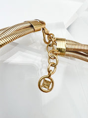 Givenchy Vintage Choker Necklace Chain Gold