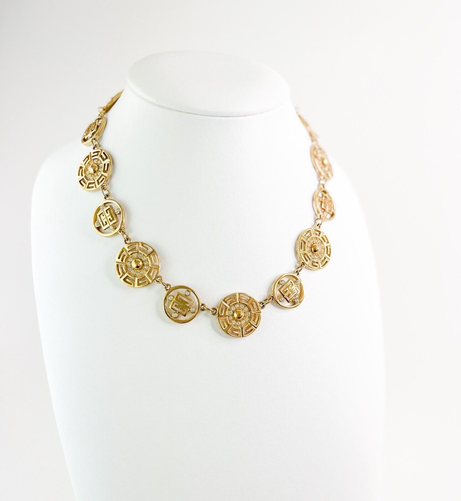 Givenchy Vintage Charm Necklace Gold Choker