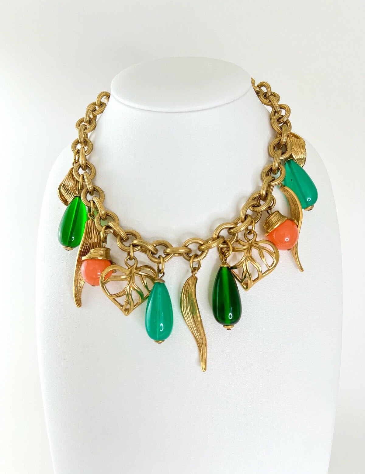 Givenchy Vintage Charm Necklace Gold