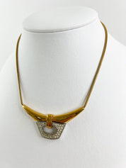 Givenchy Vintage Charm Necklace Choker Gold