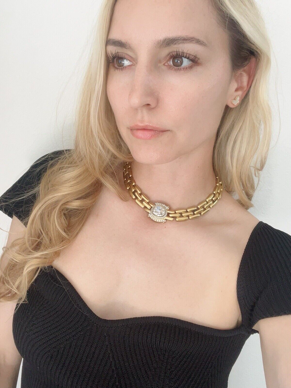 Givenchy Vintage Necklace Choker Gold