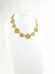 Givenchy Vintage Charm Necklace Gold Choker