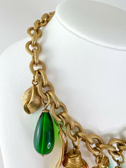 Givenchy Vintage Charm Necklace Gold