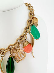 Givenchy Vintage Charm Necklace Gold