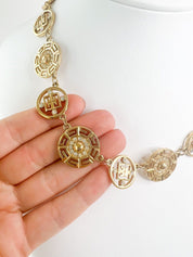 Givenchy Vintage Charm Necklace Gold Choker