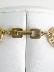 Givenchy Vintage Charm Necklace Gold Choker