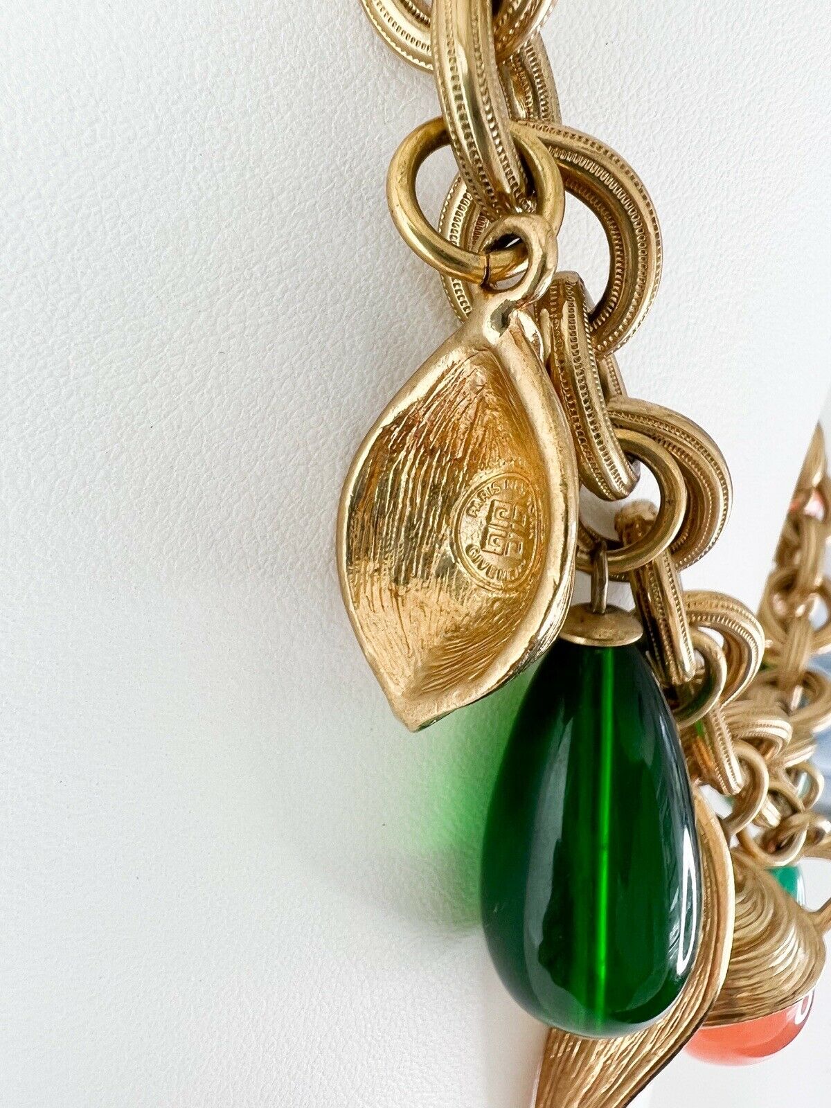 Givenchy Vintage Charm Necklace Gold