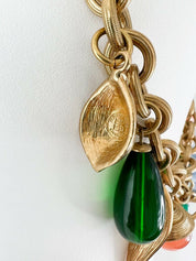 Givenchy Vintage Charm Necklace Gold