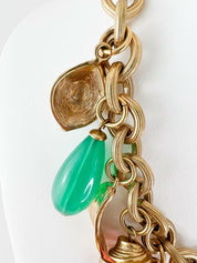 Givenchy Vintage Charm Necklace Gold