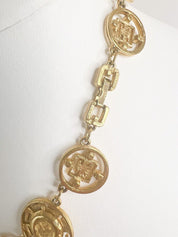 Givenchy Vintage Charm Necklace Gold Choker