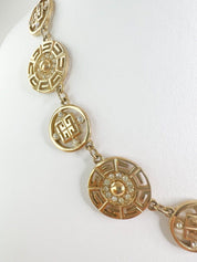 Givenchy Vintage Charm Necklace Gold Choker