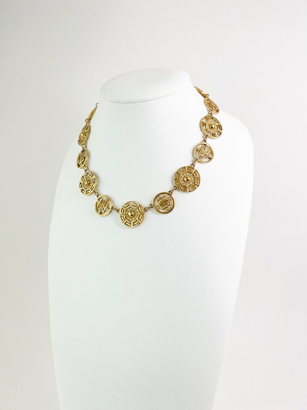 Givenchy Vintage Charm Necklace Gold Choker