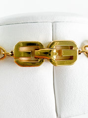 Vintage Givenchy Necklace, Leopard Chunky Choker Necklace, Logo Givenchy Jewelry, Designer High End Jewelry, 80s Vintage, Vintage Necklace