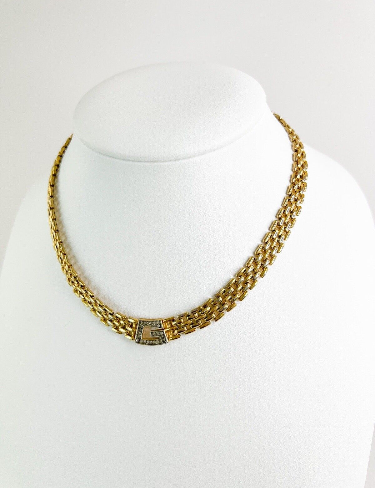 Givenchy Vintage Charm Necklace Gold G Logo