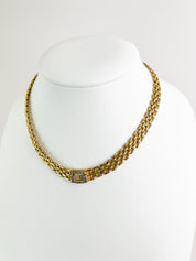 Givenchy Vintage Charm Necklace Gold G Logo