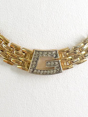 Givenchy Vintage Charm Necklace Gold G Logo