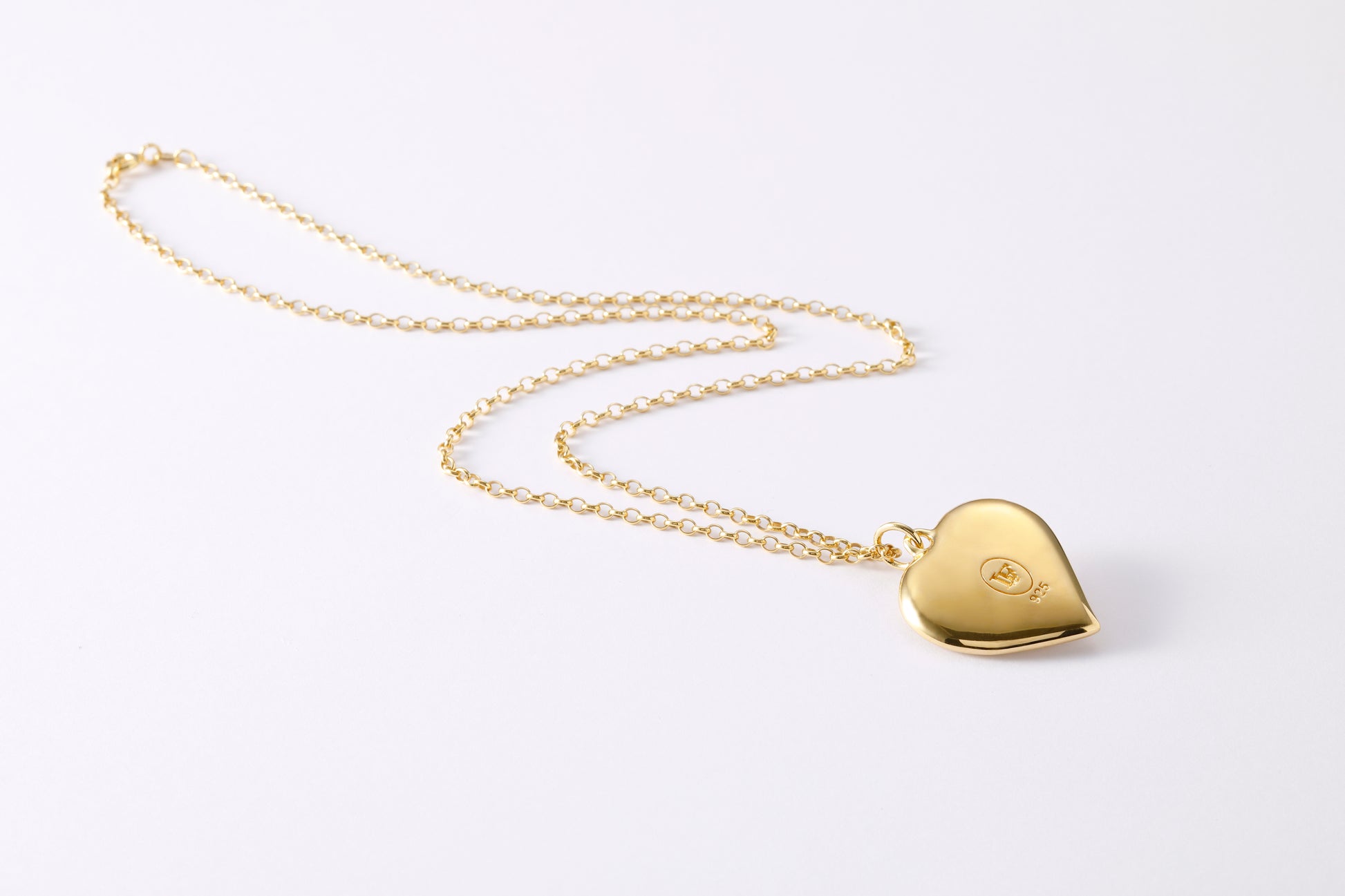 Heart Gold Necklace Glass Cabochon Swarovski Crystal